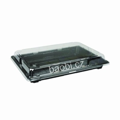 Hộp sushi nhựa kèm nắp 256x185x51mm